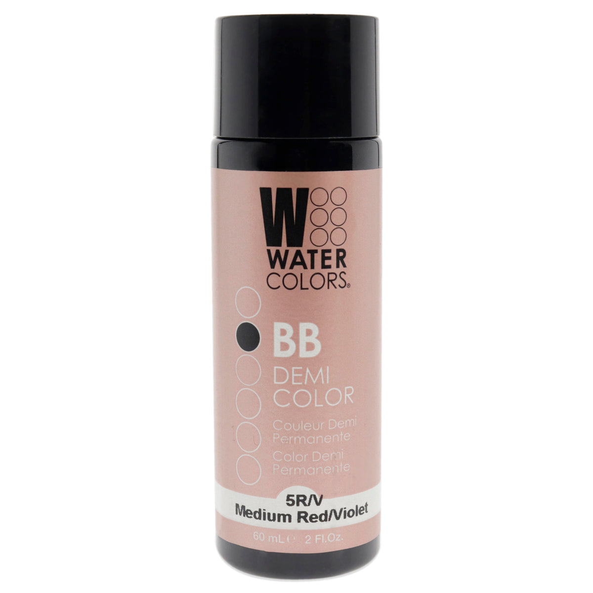 Tressa Watercolors BB Demi-Permanent Hair Color 5RV Medium Red Violet Unisex Color Glazes 2 OZ | 59 ML