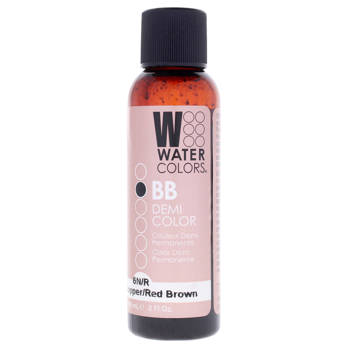 Tressa Watercolors BB Demi-Permanent Hair Color - 6NR Light Copper Unisex Color Glazes 2 OZ | 60 ML