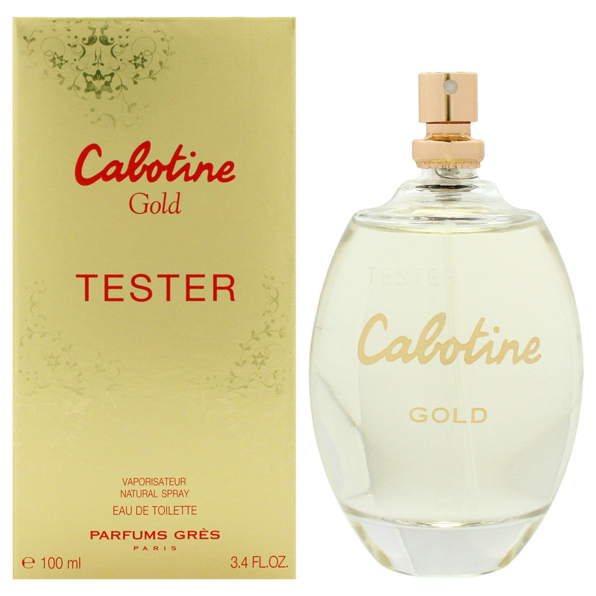 Parfums Gres Cabotine Gold for Women's Fragrance Testers Tester 3.4 FL OZ | 100 ML