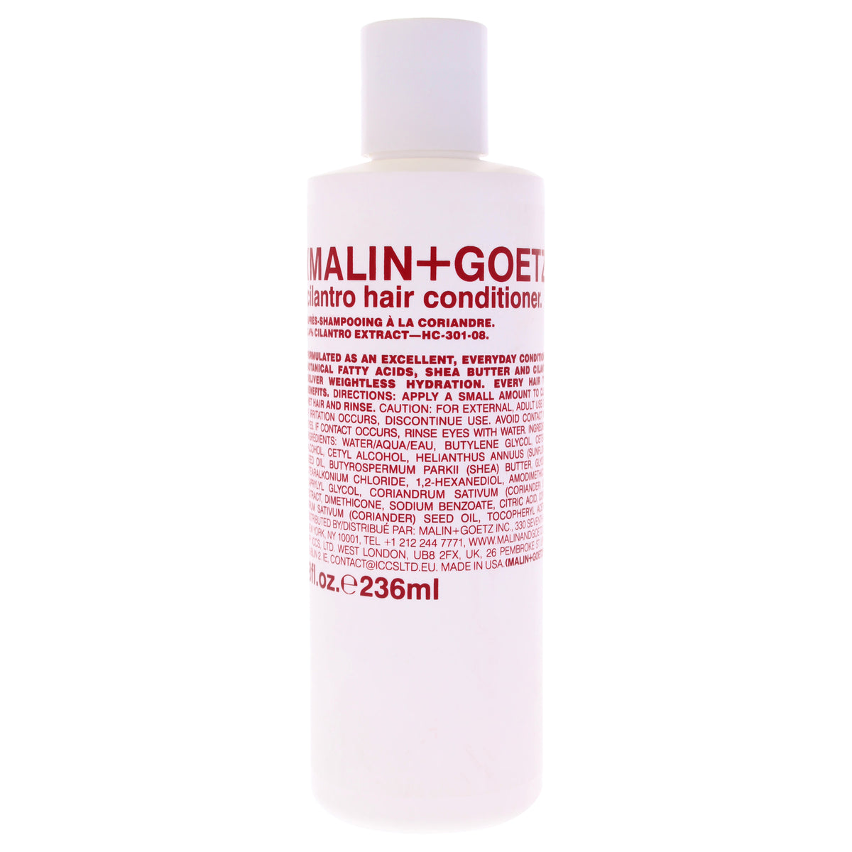 Malin + Goetz Cilantro Hair Conditioner Unisex Conditioners 8 FL OZ | 237 ML
