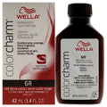 Wella Color Charm Permanent Liquid Hair Color - 6R Red Terra Cotta Unisex Color Dye 1.42 FL OZ | 42 ML