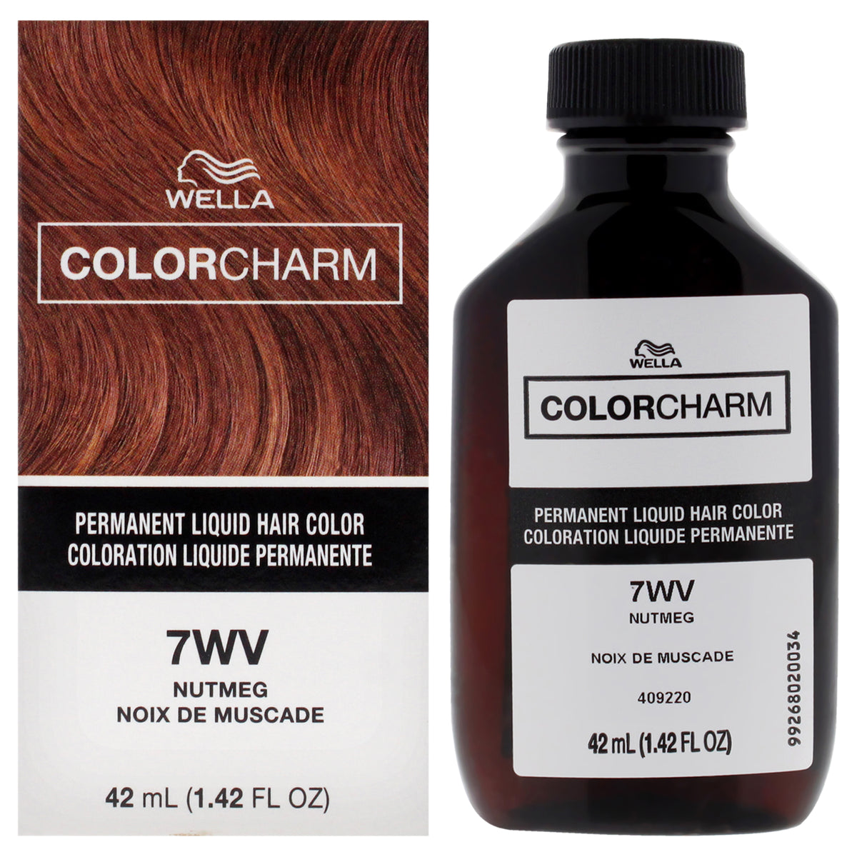 Wella Color Charm Permanent Liquid Hair Color 7WV Nutmeg Unisex Color Dye 1.42 OZ | 42 ML