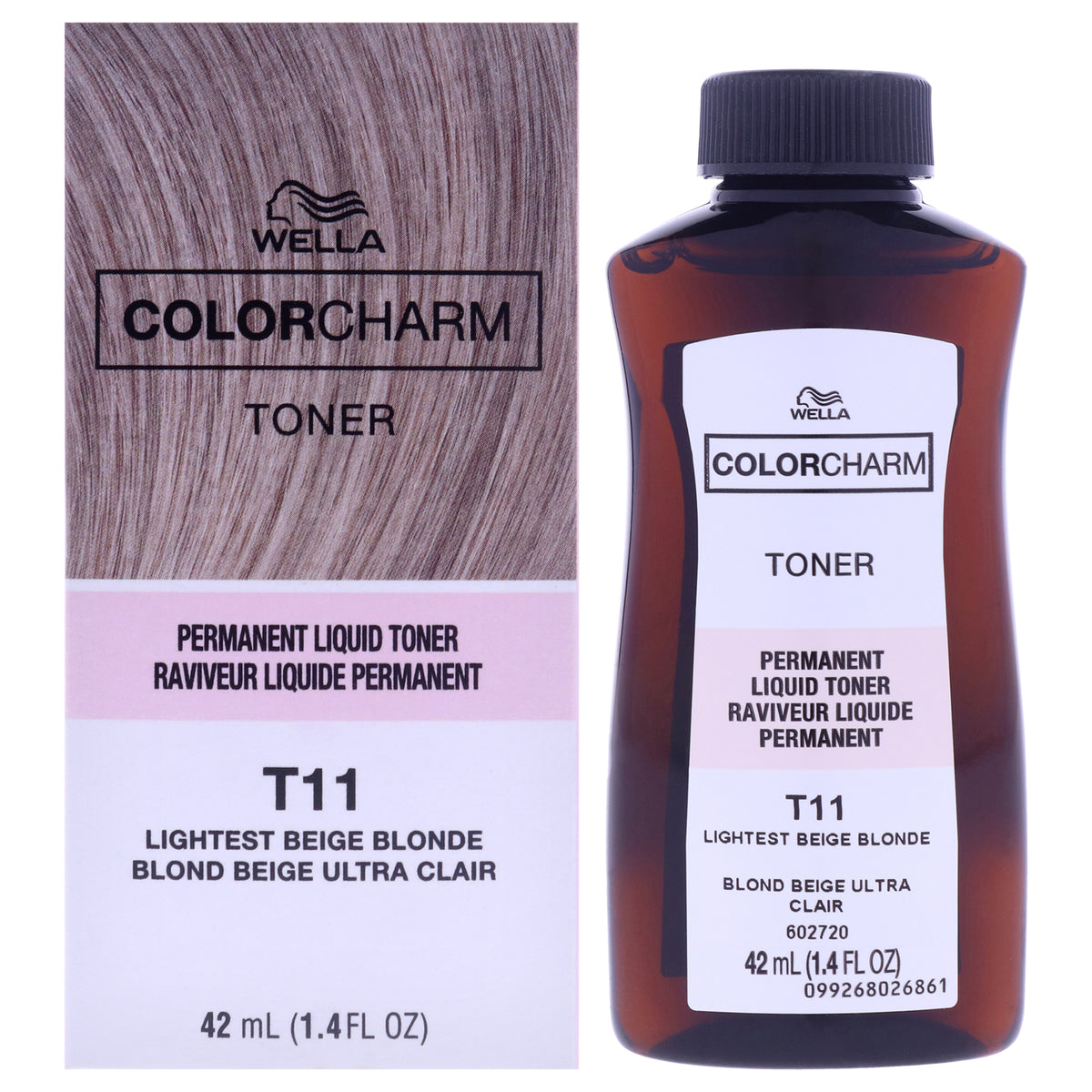 Wella Color Charm Permanent Liquid Toner T11 Lightest Beige Blonde Unisex Color Dye 1.4 FL OZ | 41 ML