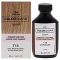 Wella Color Charm Permanent Liquid Toner T15 Pale Beige Blonde Unisex Color Dye 1.4 FL OZ | 41 ML