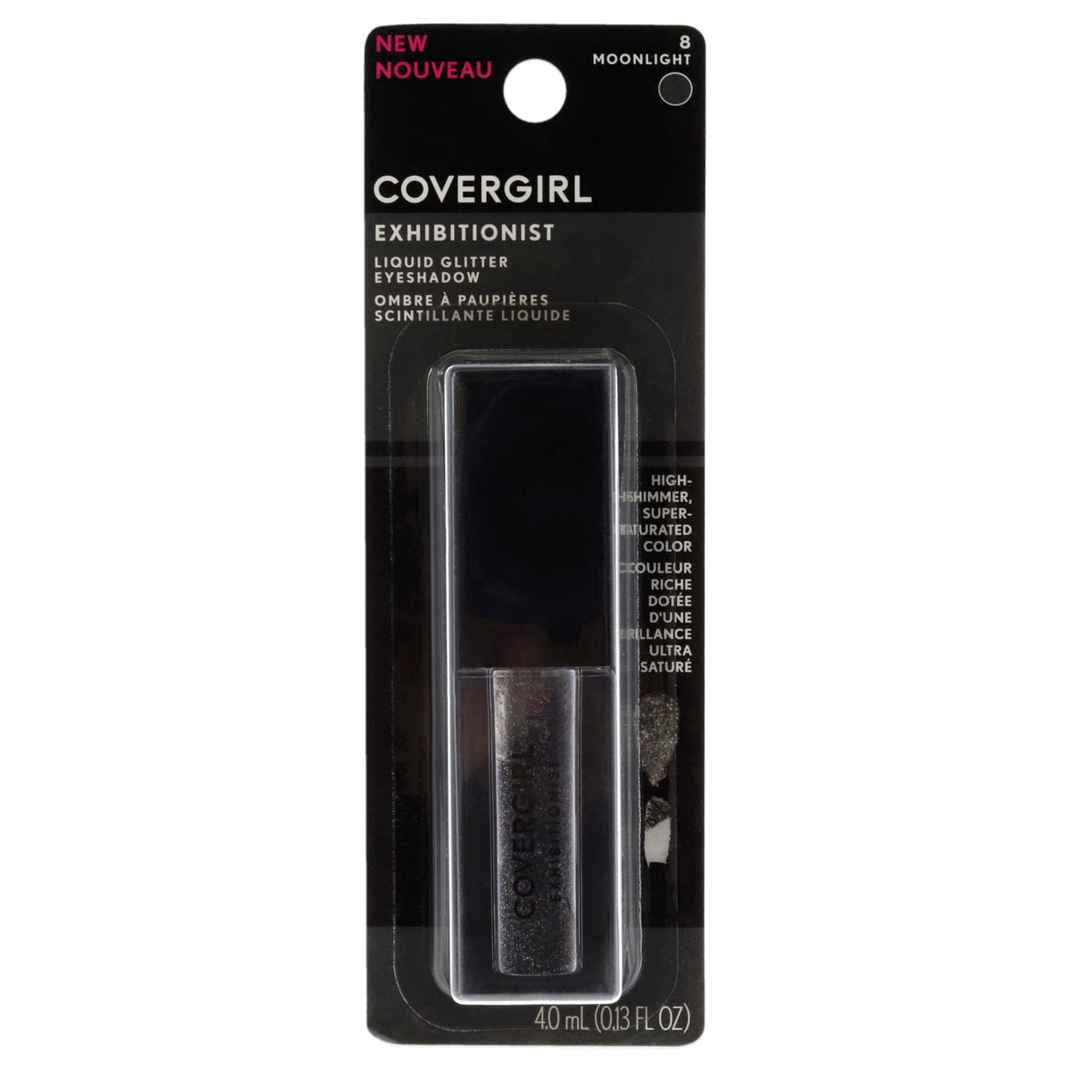 CoverGirl Exhibitionist Liquid Glitter Eyeshadow - 8 Moonlight Women's Eye Shadow 0.13 FL OZ | 3.8 ML