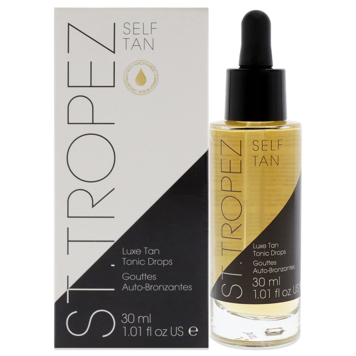St. Tropez Self Tan Tonic Glow Drops Unisex Self-Tanners 1 FL OZ | 30 ML