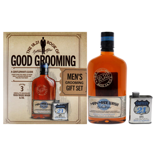 18.21 Man Made Book of Good Grooming Volume 3 Set - Absolute Mahogany Men's Body Care Sets & Kits