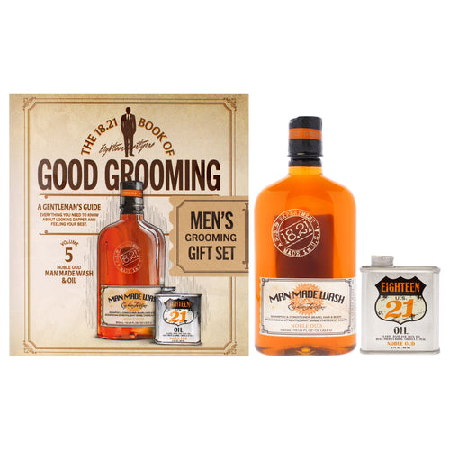18.21 Man Made Book of Good Grooming Volume 5 Set - Noble Oud Men's Body Care Sets & Kits