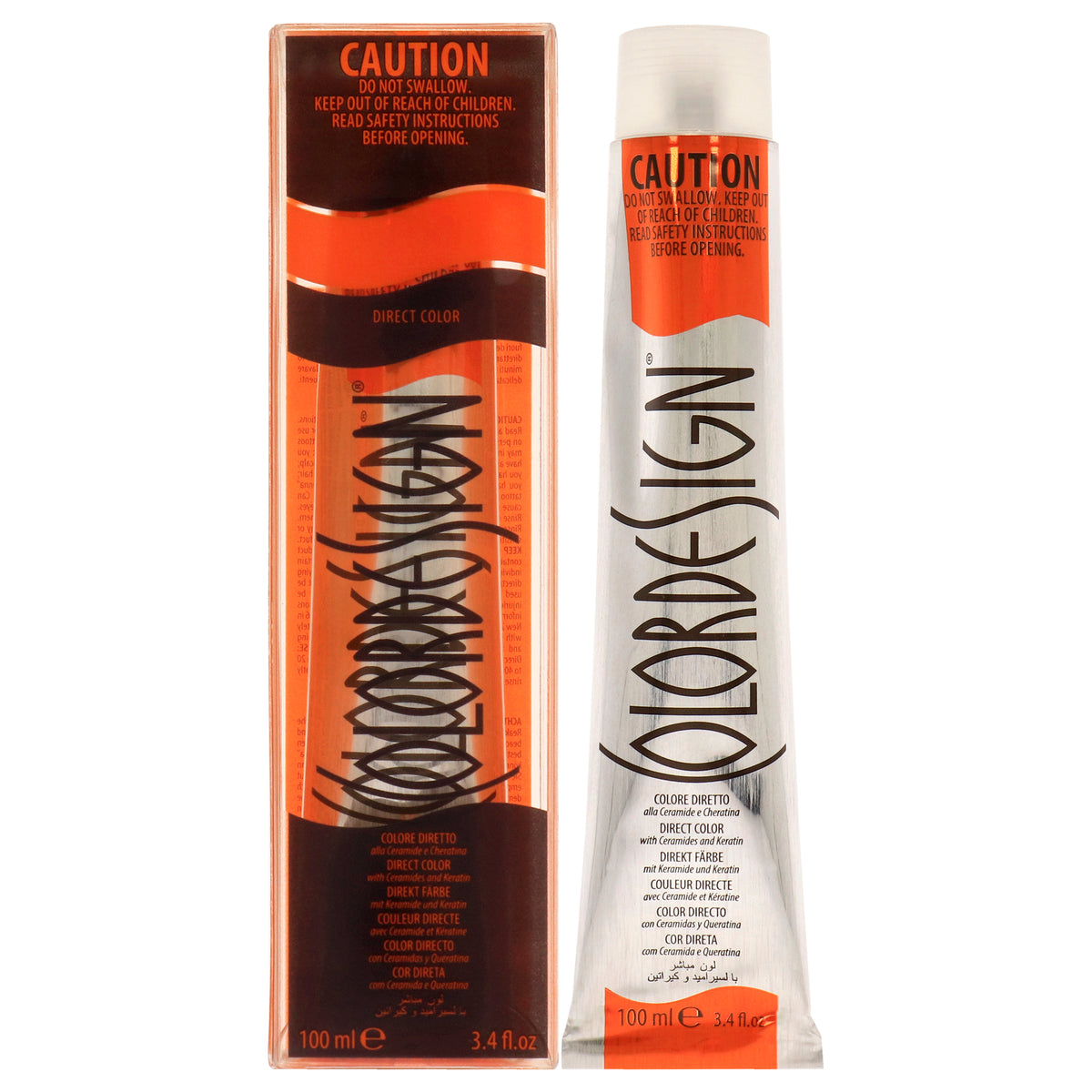 ColorDesign Direct Permanent Hair Color Caramel Unisex Color Dye 3.4 FL OZ | 100 ML