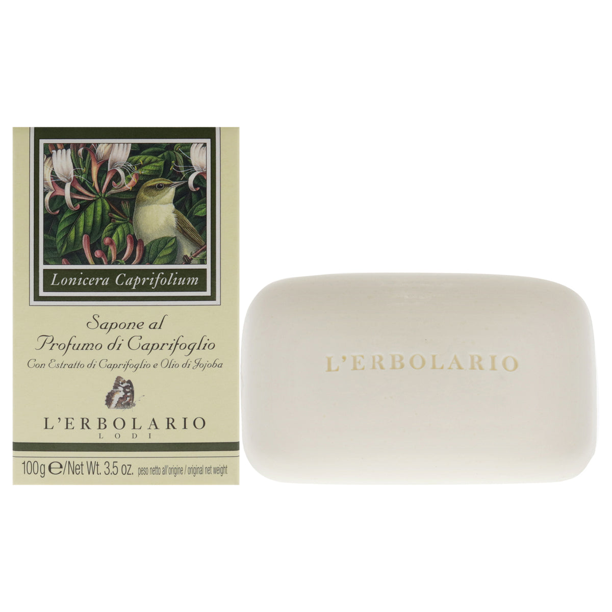 LErbolario Perfumed Soap - Honeysuckle Unisex Body Soaps 3.5 OZ | 100 ML