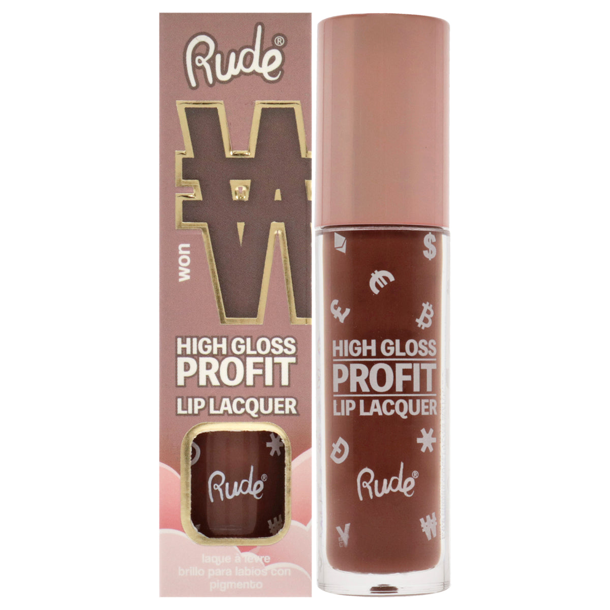 Rude Cosmetics High Gloss Profit Lip Lacquer - Won Women's Lip Glosses 0.141 FL OZ | 4 ML