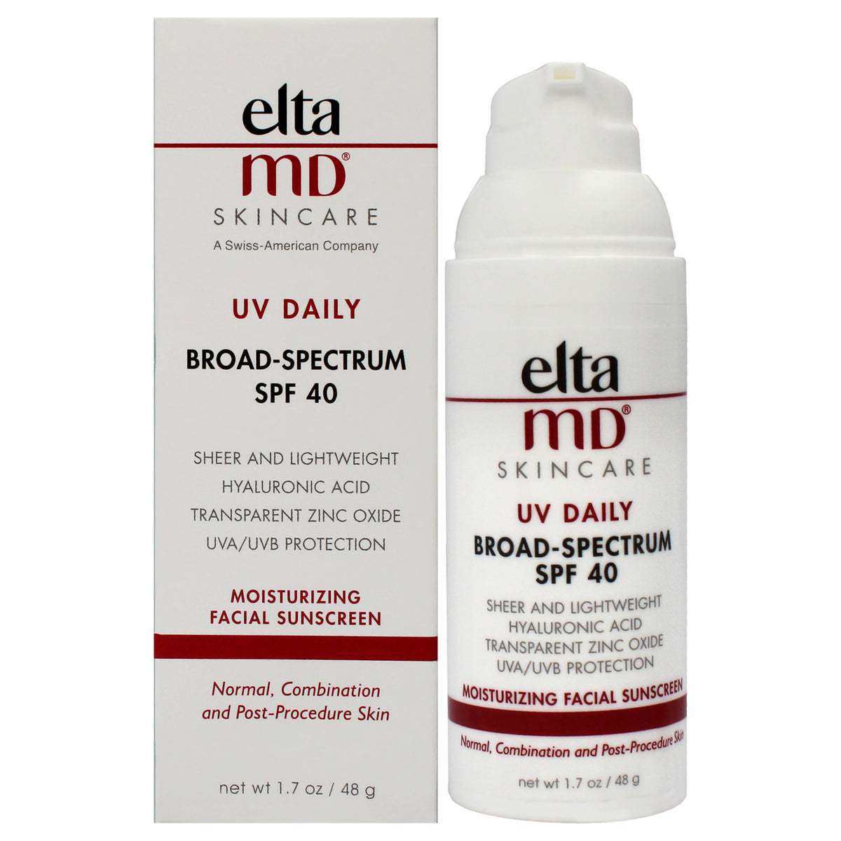 EltaMD UV Daily Moisturizing Facial Sunscreen SPF 40 Unisex Skin Care Testers Tester 1.7 OZ | 50 ML