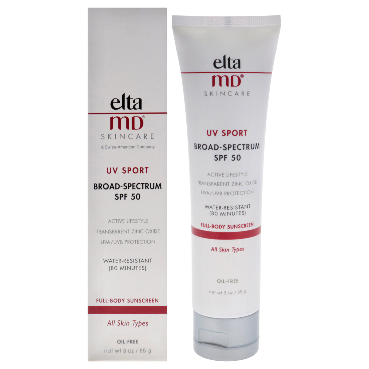EltaMD UV Sport Broad-Spectrum SPF 50 Unisex Sunscreen Skin Care Testers Tester 3 FL OZ | 88 ML