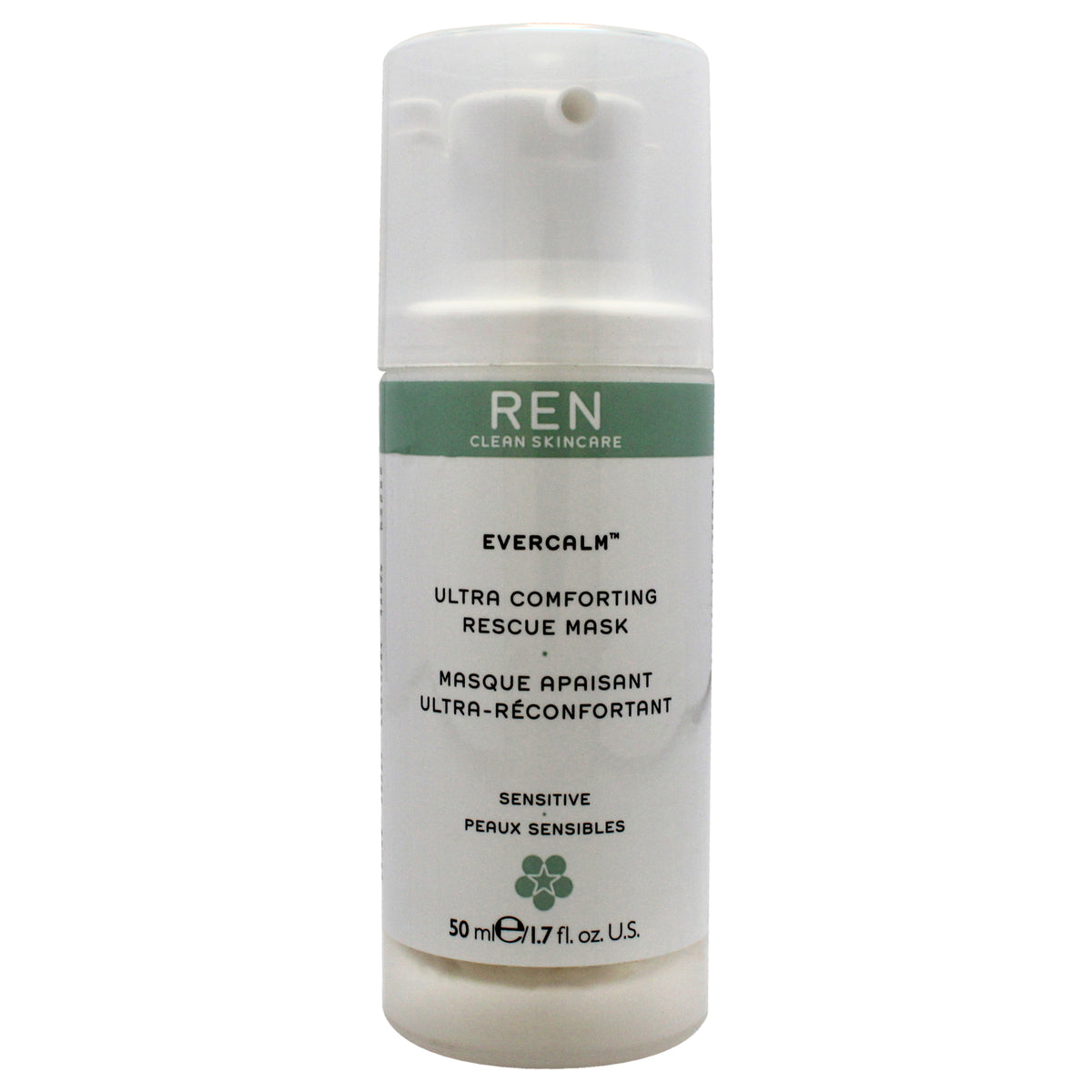 REN Evercalm Ultra Comforting Rescue Mask Unisex Skin Care Testers Tester 1.7 FL OZ | 50 ML