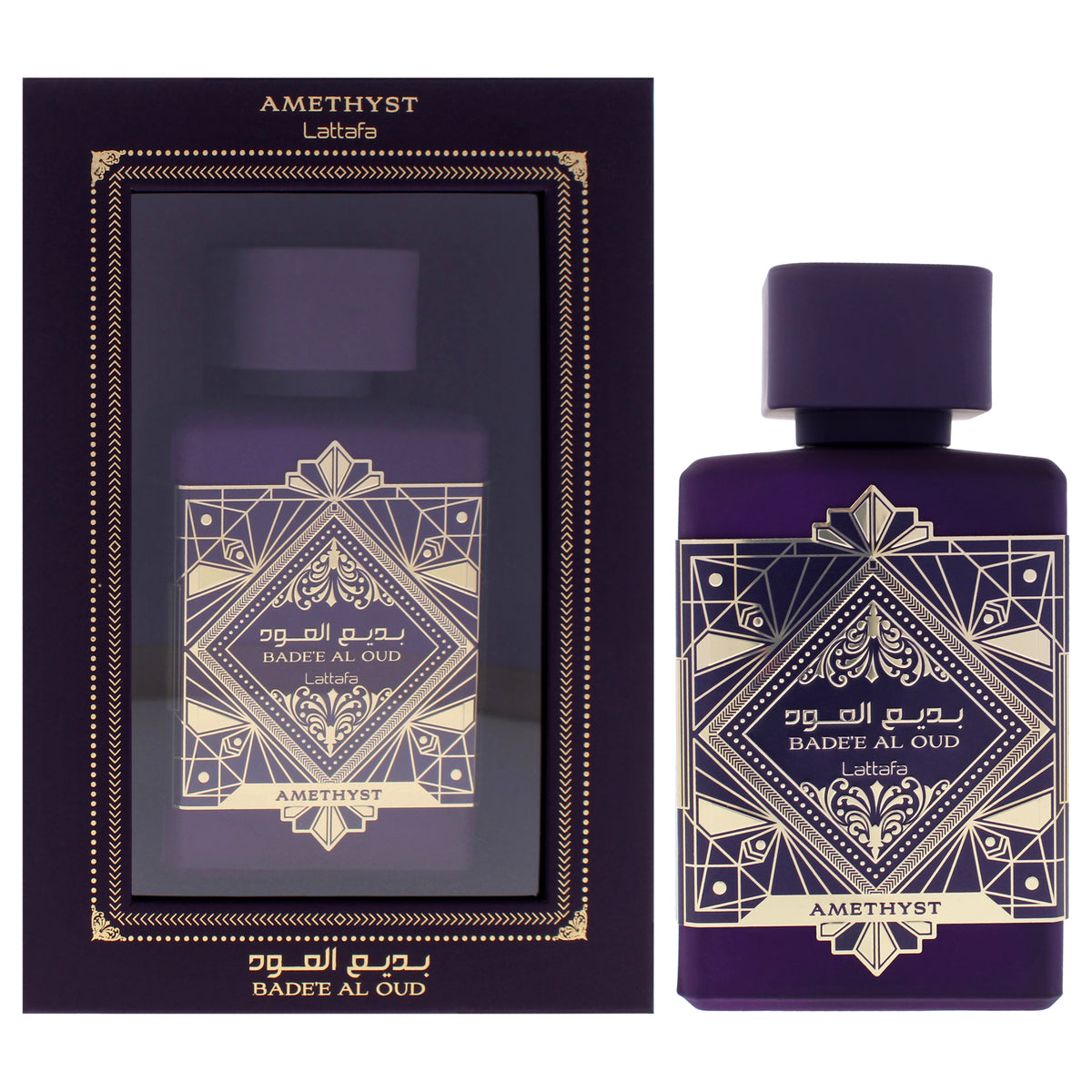 Lattafa Badee Al Oud Collection - Amethyst Unisex Eau de Parfum 3.4 FL OZ | 100 ML