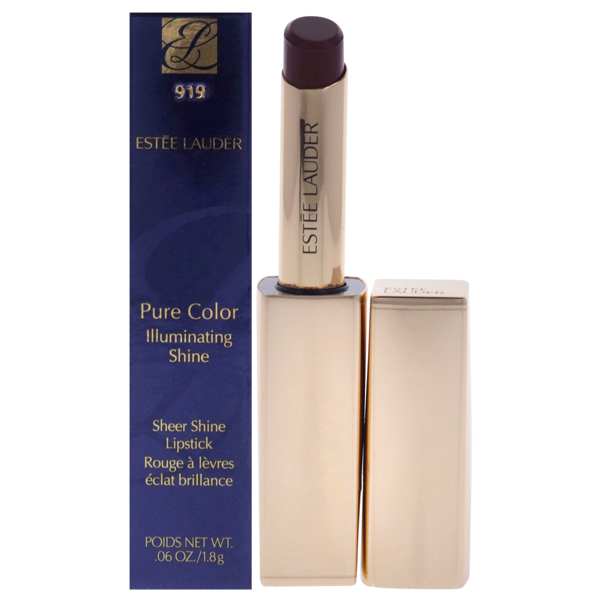 Estee Lauder Pure Color Illuminating Shine Lipstick 919 Fantastical Women's Lipstick 0.06 OZ | 1.8 G