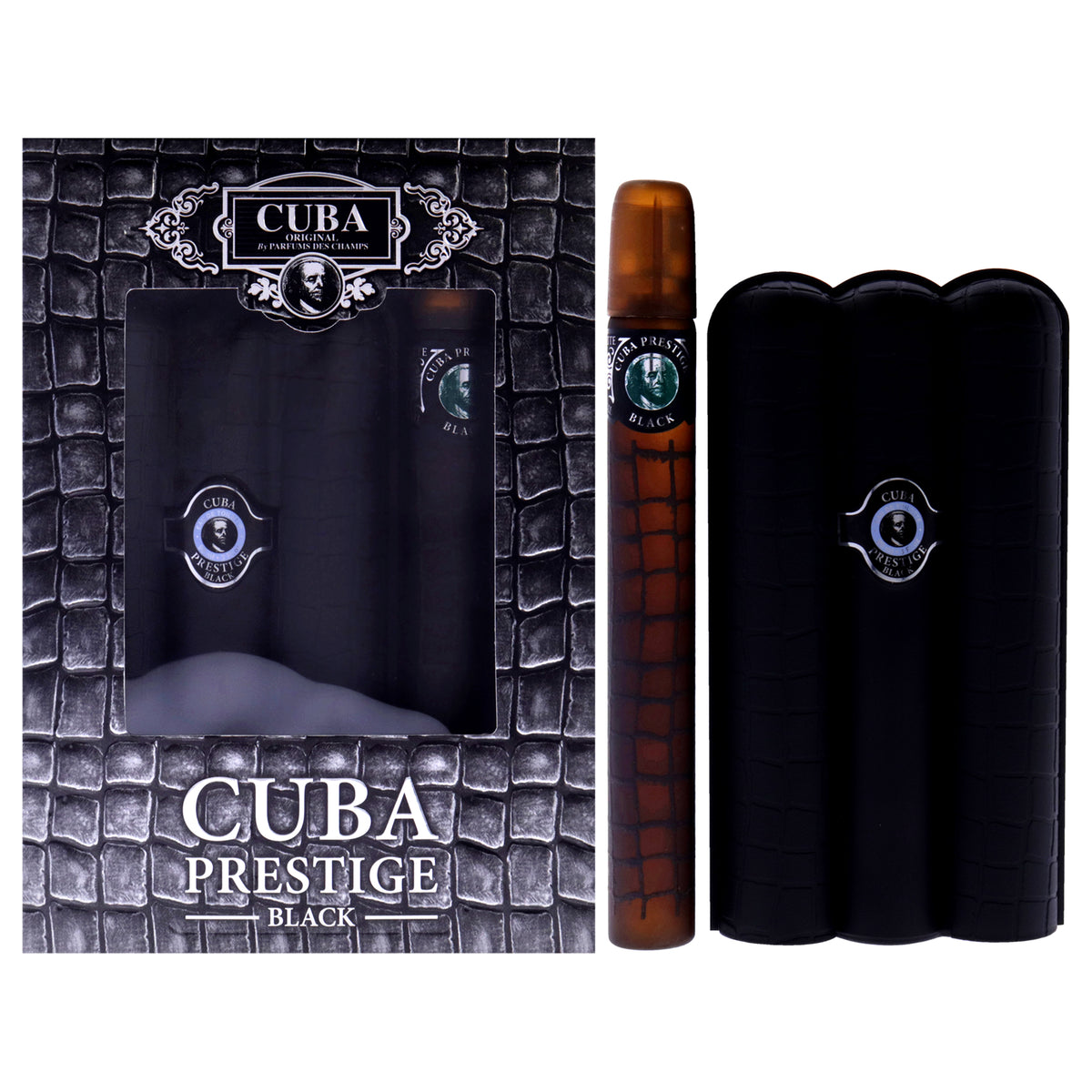 Cuba Cuba Prestige Black Men's Personal Fragrance Sets 3 FL OZ | 90 ML