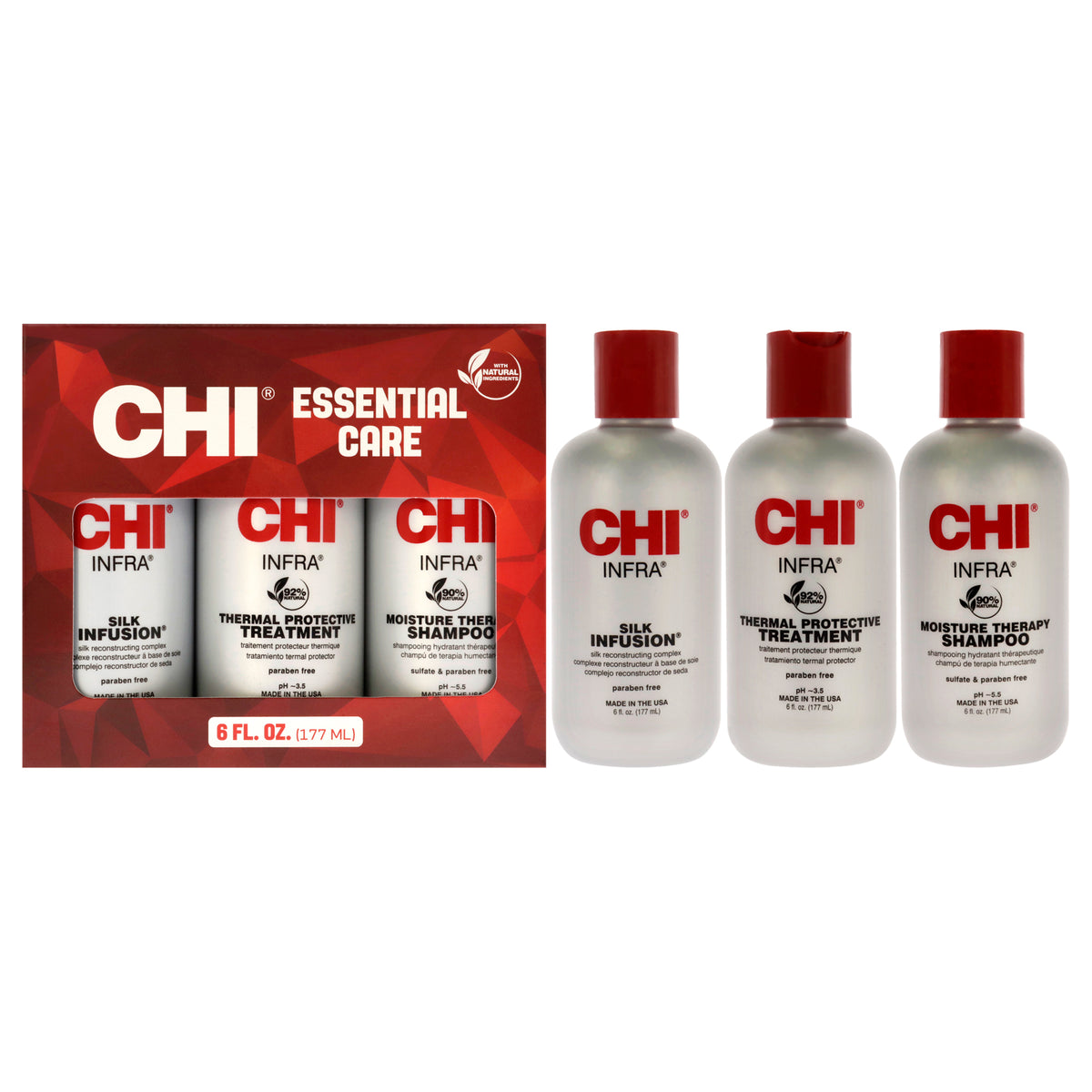 CHI CHI Infra Trio Kit Unisex Hair Treatment Sets & Kits 18 FL OZ | 532 ML