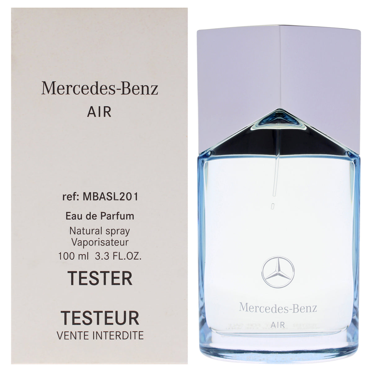 Mercedes-Benz Lsa Air Men's Eau De Parfum Spray Fragrance Testers Tester 3.4 FL OZ | 100 ML