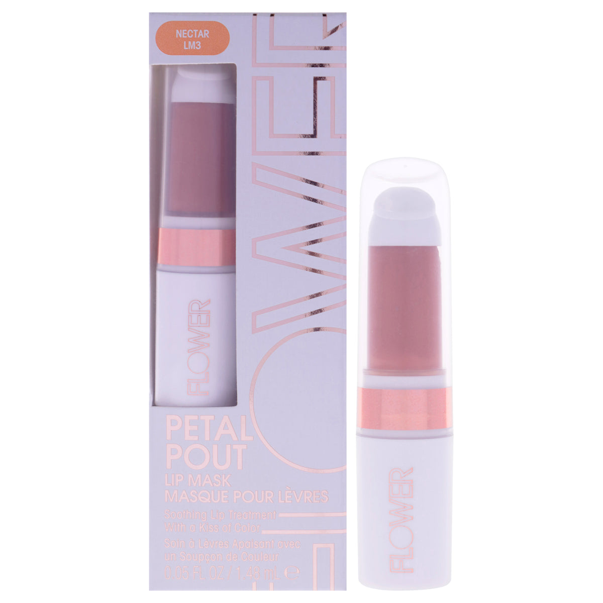 Flower Beauty Petal Pout Lip Mask LM3 Nectar Women's Lip Night Treatments 0.05 FL OZ | 1.5 ML