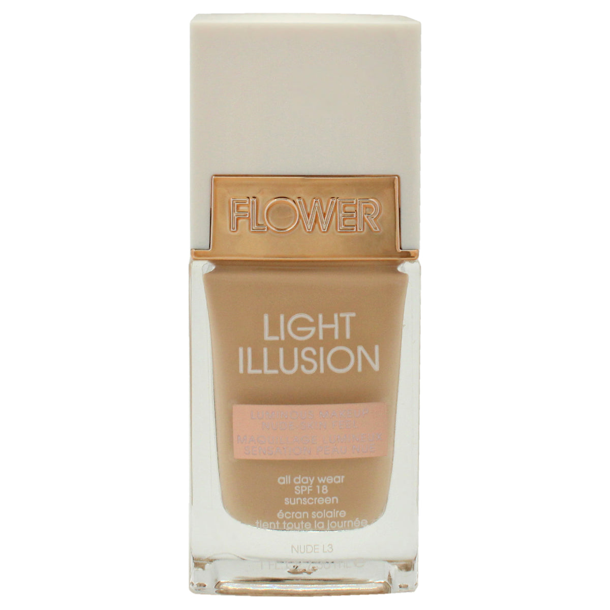 Flower Beauty Light Illusion Foundation SPF 18 - L3 Nude Women's Foundation 1 FL OZ | 30 ML
