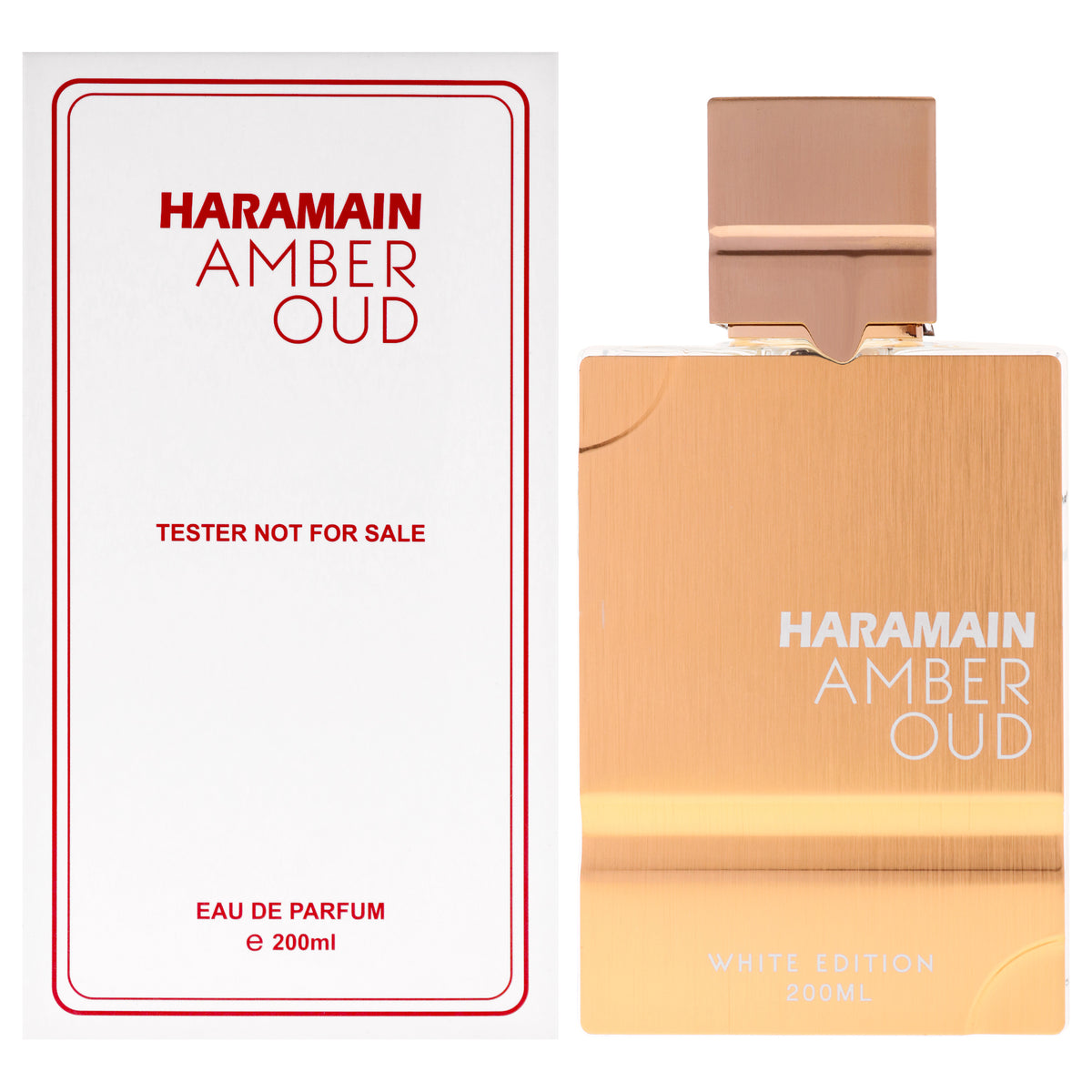 Al Haramain Amber Oud White Edition Unisex Eau De Parfum Fragrance Testers Tester 6.7 FL OZ | 200 ML