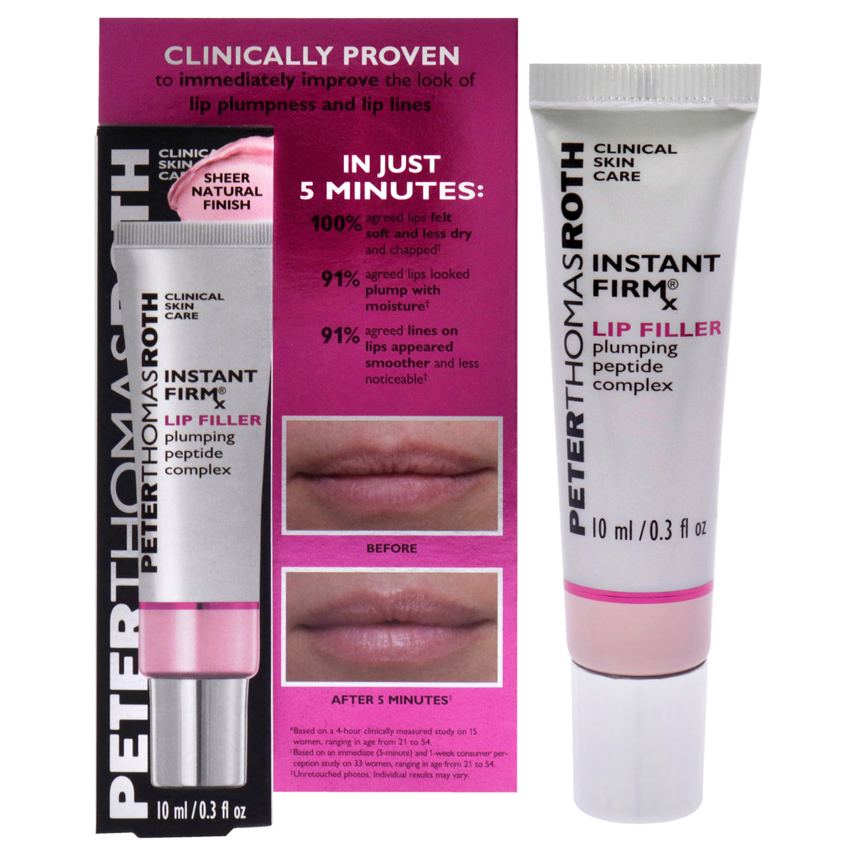 Peter Thomas Roth Insta Firmx Lip Filler Women's Lip Night Treatments 0.3 OZ | 8.9 ML