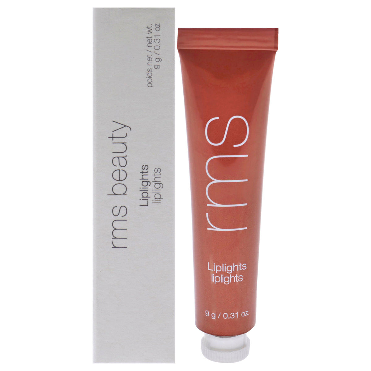 RMS Beauty Liplights Cream Lip Gloss - Bisou Women's Lip Glosses 0.31 FL OZ | 9 ML