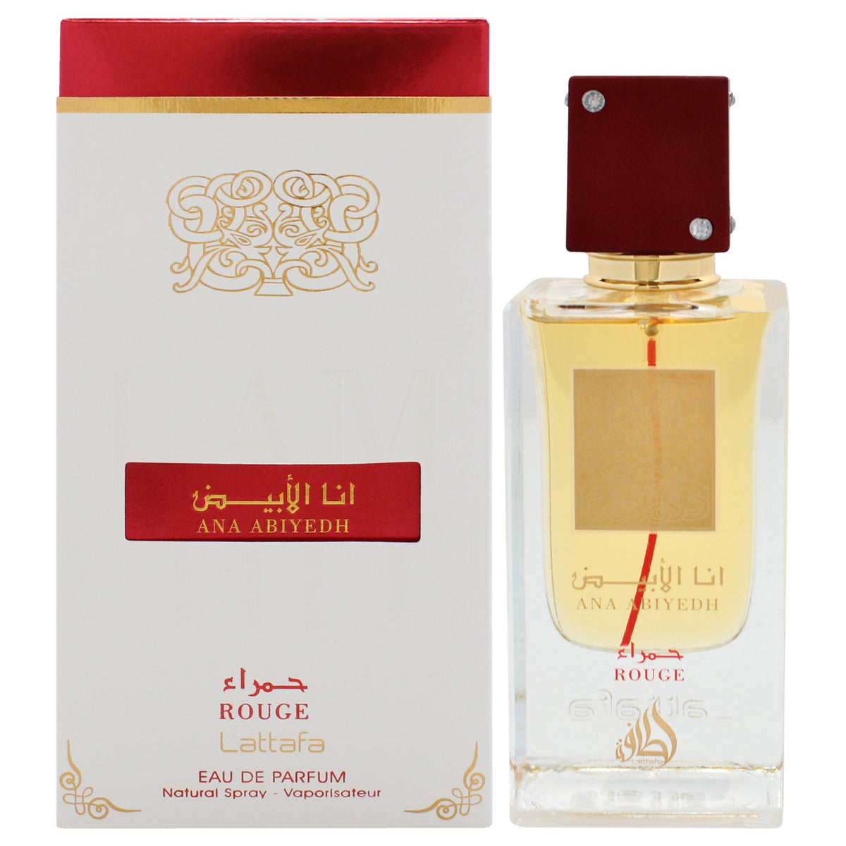 Lattafa Ana Abiyedh - Rouge Women's Eau de Parfum 2.04 FL OZ | 60 ML