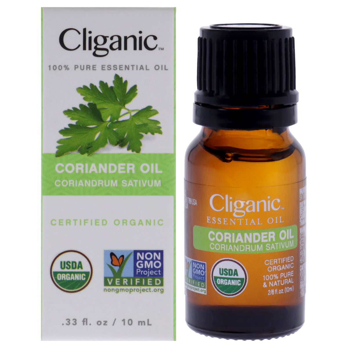 Cliganic Organic Coriander Unisex Body Oils 0.33 FL OZ | 10 ML
