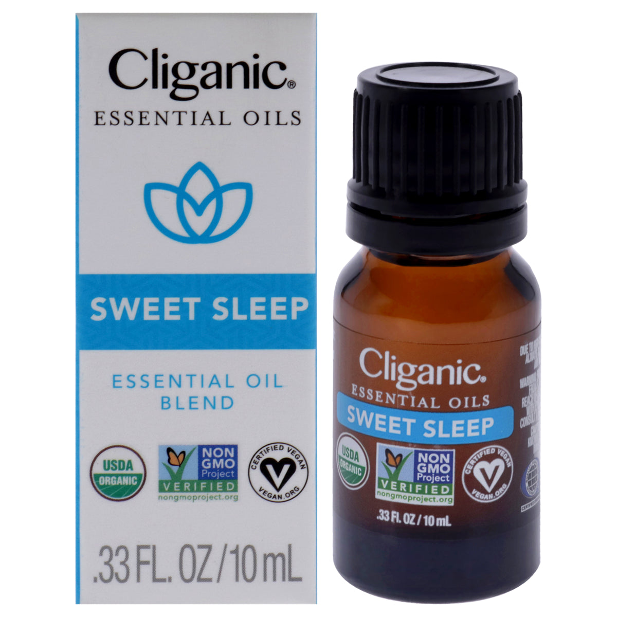 Cliganic Organic Blend - Sweet Sleep Unisex Body Oils 0.33 FL OZ | 10 ML