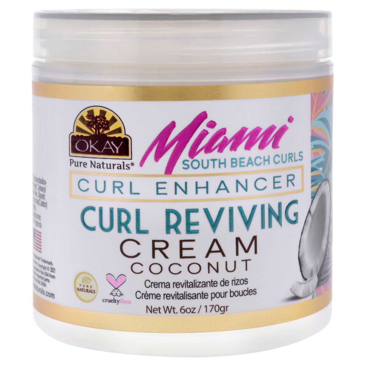 Okay Miami South Beach Curls Curl Enhancing Women's Creams & Lotions 6 OZ | 177 ML