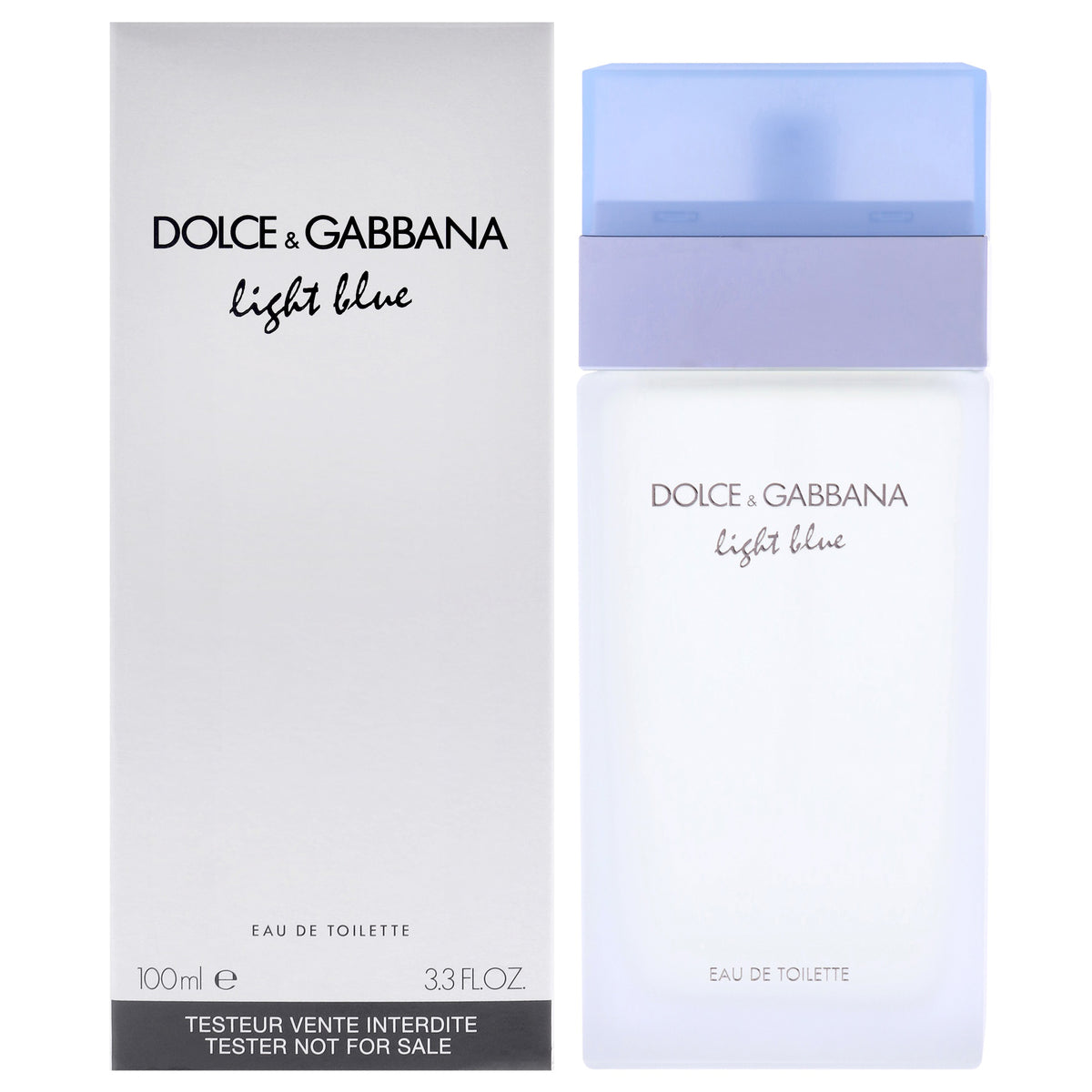Dolce and Gabbana Light Blue Women's Eau De Toilette Fragrance Testers Tester 3.3 FL OZ | 100 ML