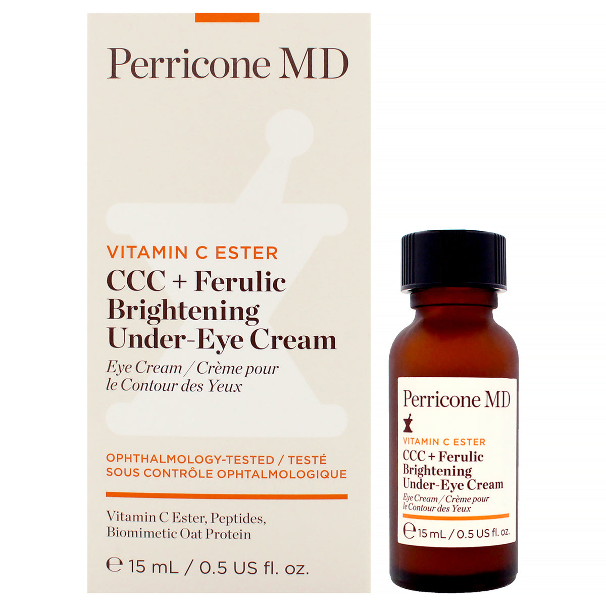 Perricone MD Vitamin C Ester CCC Plus Ferulic Brightening Under Eye Cream Women's Eye Creams 0.5 FL OZ | 15 ML