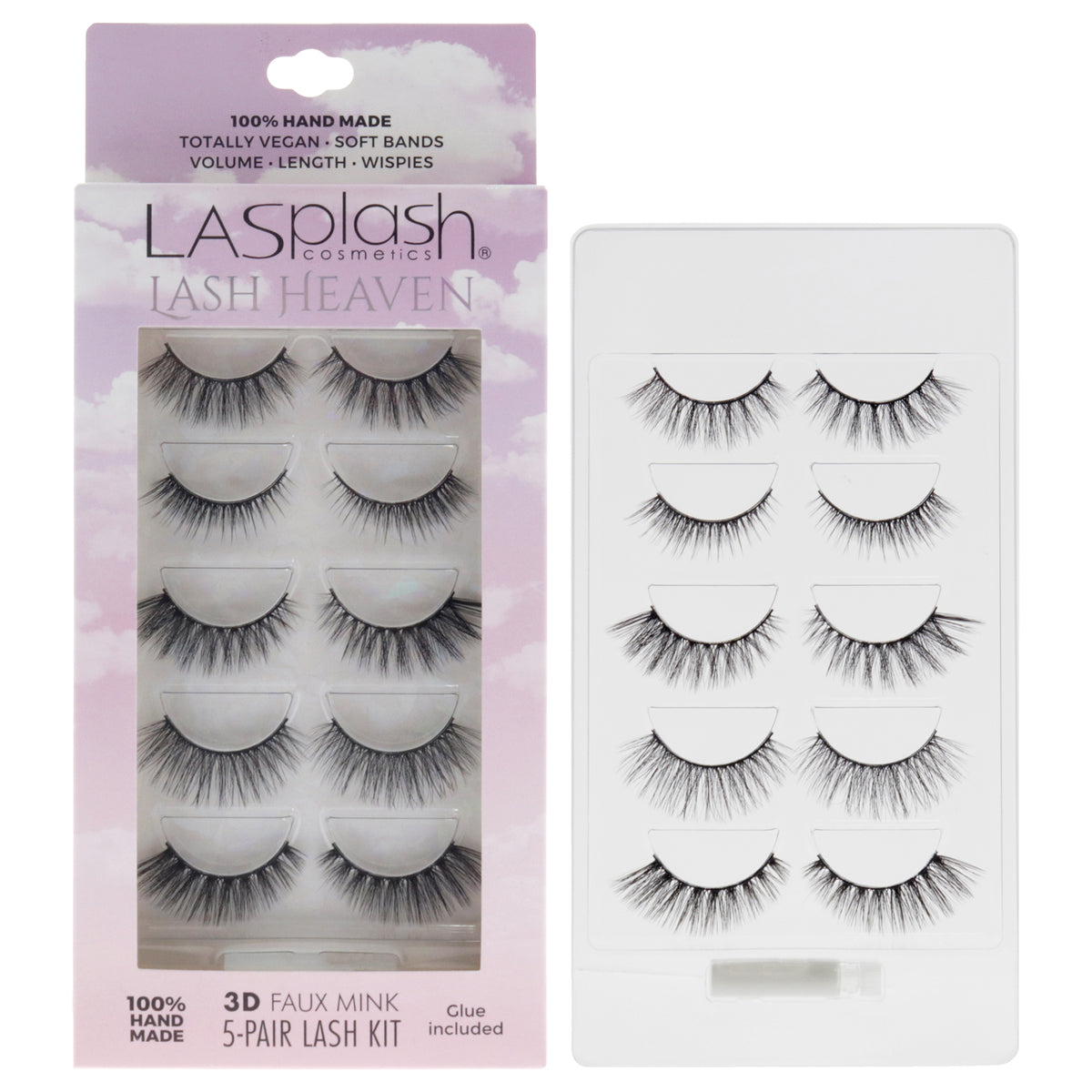 LASplash Lash Heaven Kit Women's False Eyelashes & Adhesives