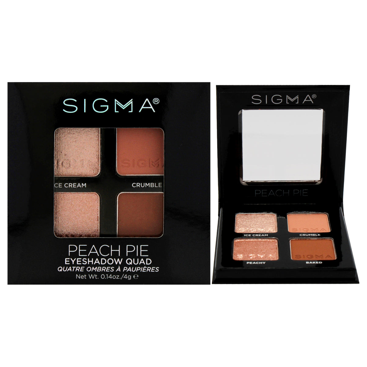 SIGMA Eyeshadow Quad - Peach Pie Women's Eye Palettes & Kits 0.14 OZ | 4 G