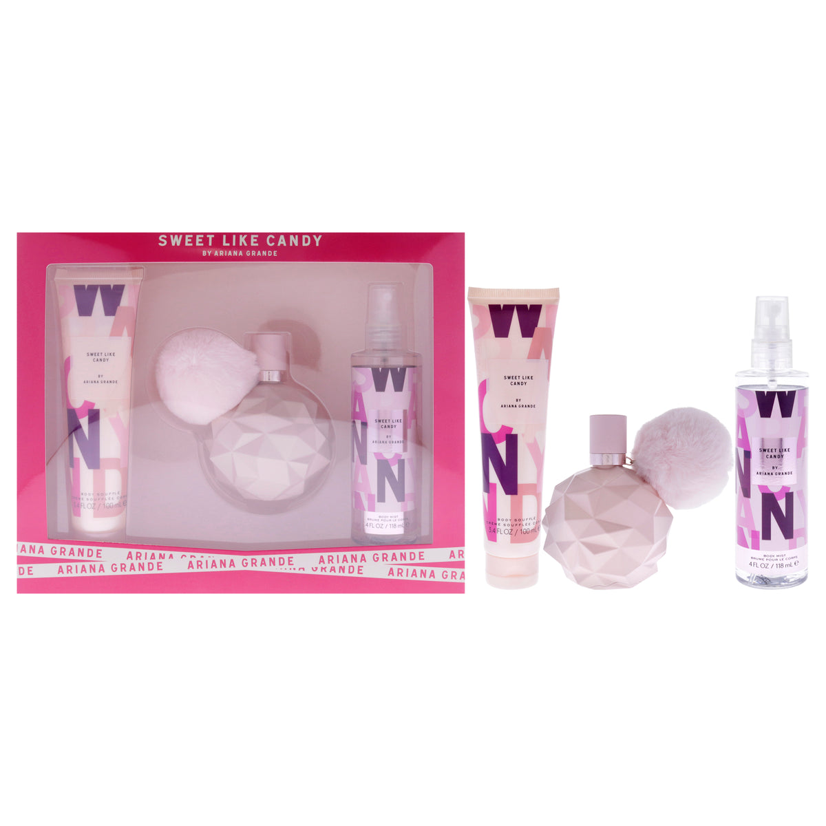 Ariana Grande Sweet Like Candy Women's Eau De Parfum Personal Fragrance Sets 3.4 FL OZ | 100 ML