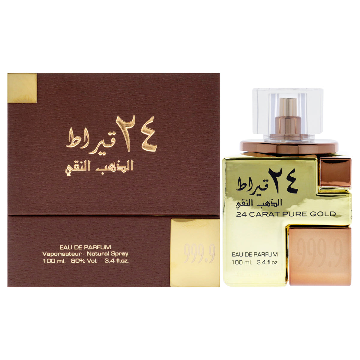 Lattafa 24 Carat - Pure Gold Women's Eau de Parfum 3.4 FL OZ | 100 ML
