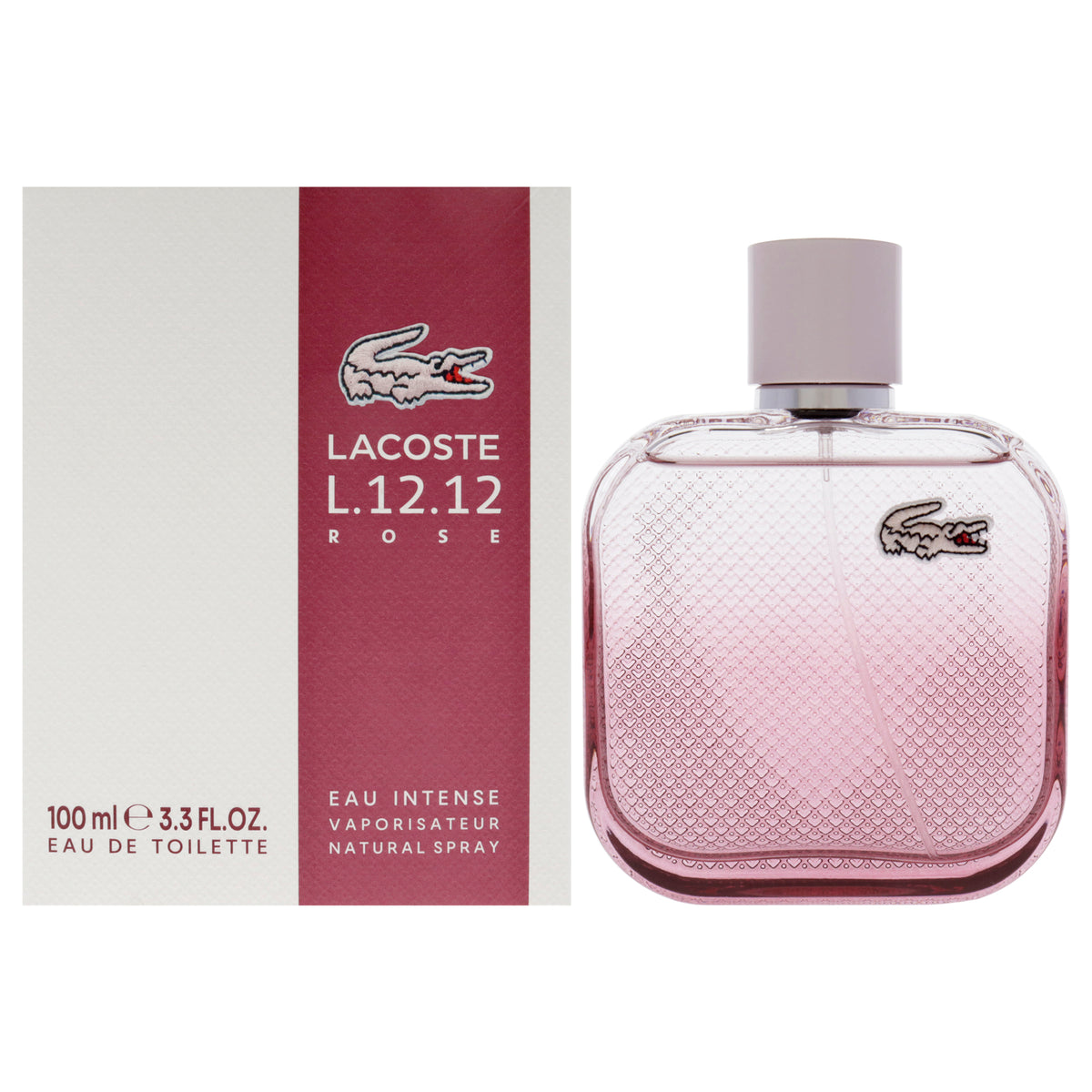 Lacoste Eau De L.12.12 Rose Eau Intense Women's Eau de Toilette 3.3 FL OZ | 100 ML