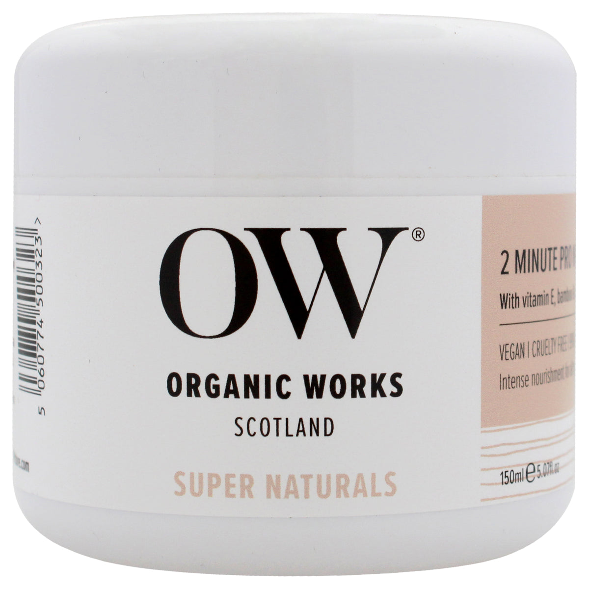 Organic Works Super Naturals 2 Minute Pro Nourish Hair Mask Unisex Hair Masks 5.07 OZ | 150 ML