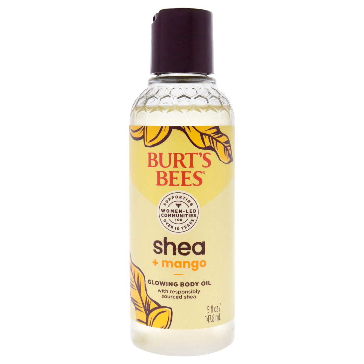 Burts Bees Shea and Mango Glowing Body Oil Unisex Body Oils 5 OZ | 148 ML