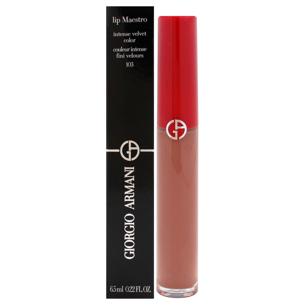 Giorgio Armani Lip Maestro Intense Velvet Color 103 Tadzio Women's Lipstick 0.22 OZ | 6.5 ML