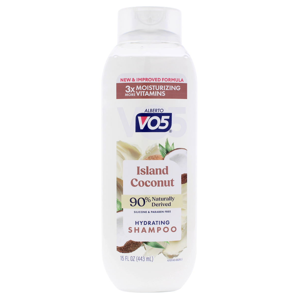 Alberto VO5 Moisturizing Island Coconut Shampoo Unisex Shampoos 15 OZ | 444 ML