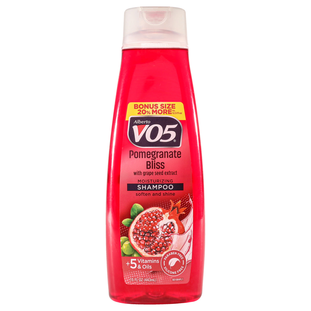 Alberto VO5 Moisturizing Pomegranate Bliss Shampoo Unisex Shampoos 15 FL OZ | 443 ML