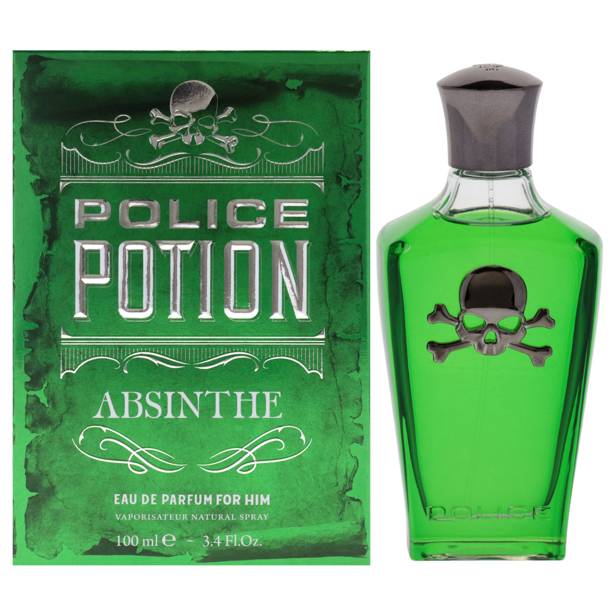 Police Potion Absinthe Men's Eau de Parfum 3.4 FL OZ | 100 ML