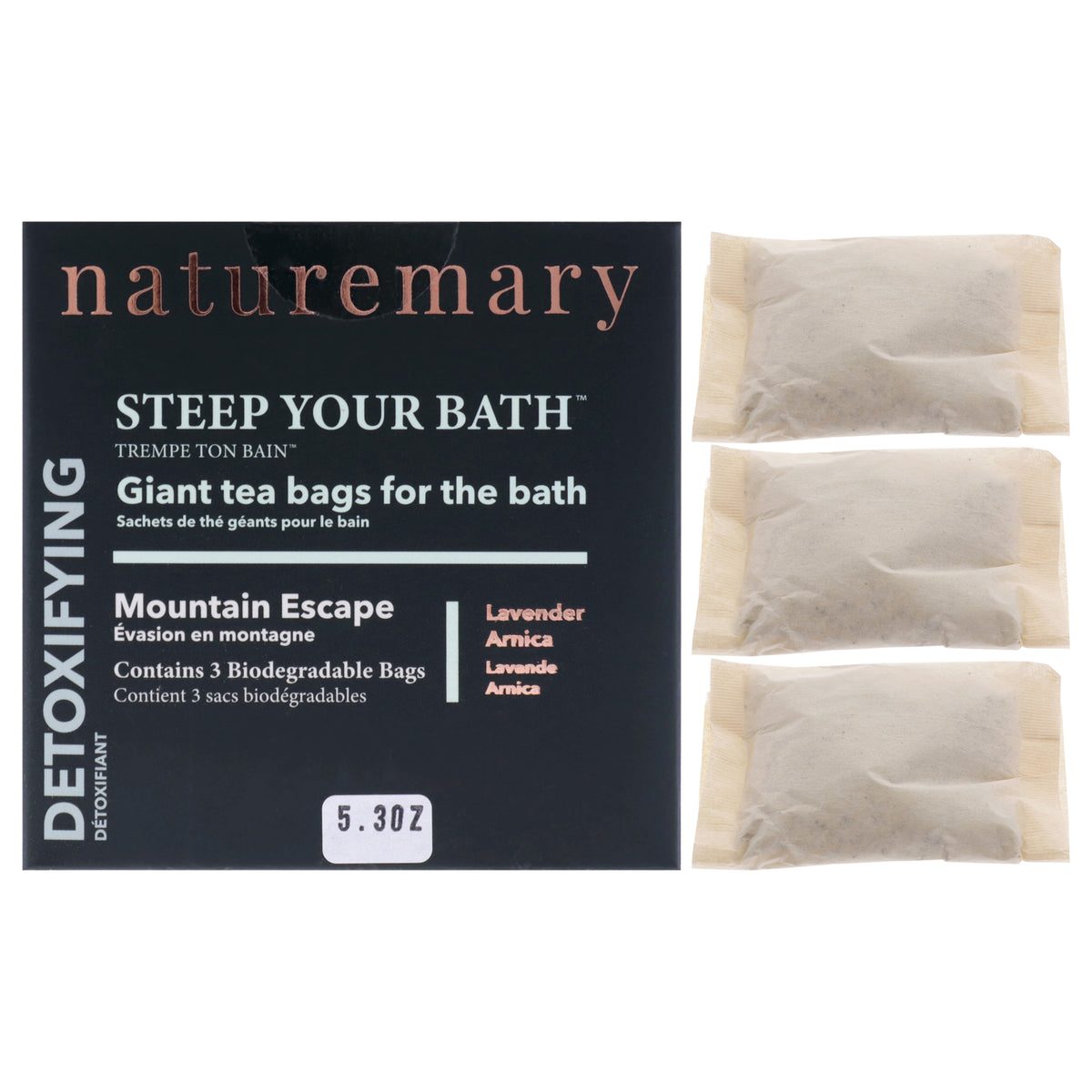 Naturemary Detoxifying Steep Your Bath Island Escape - Lavender Arnica Unisex Salts & Soaks 5.3 OZ | 150 G