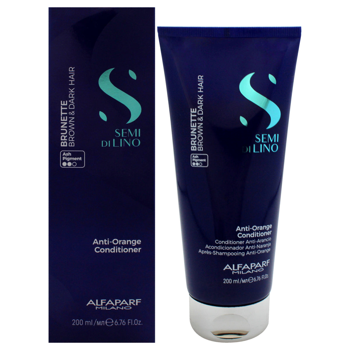 Alfaparf Milano Semi Di Lino Brunette Anti-Orange Conditioner Unisex Conditioners 6.7 FL OZ | 200 ML