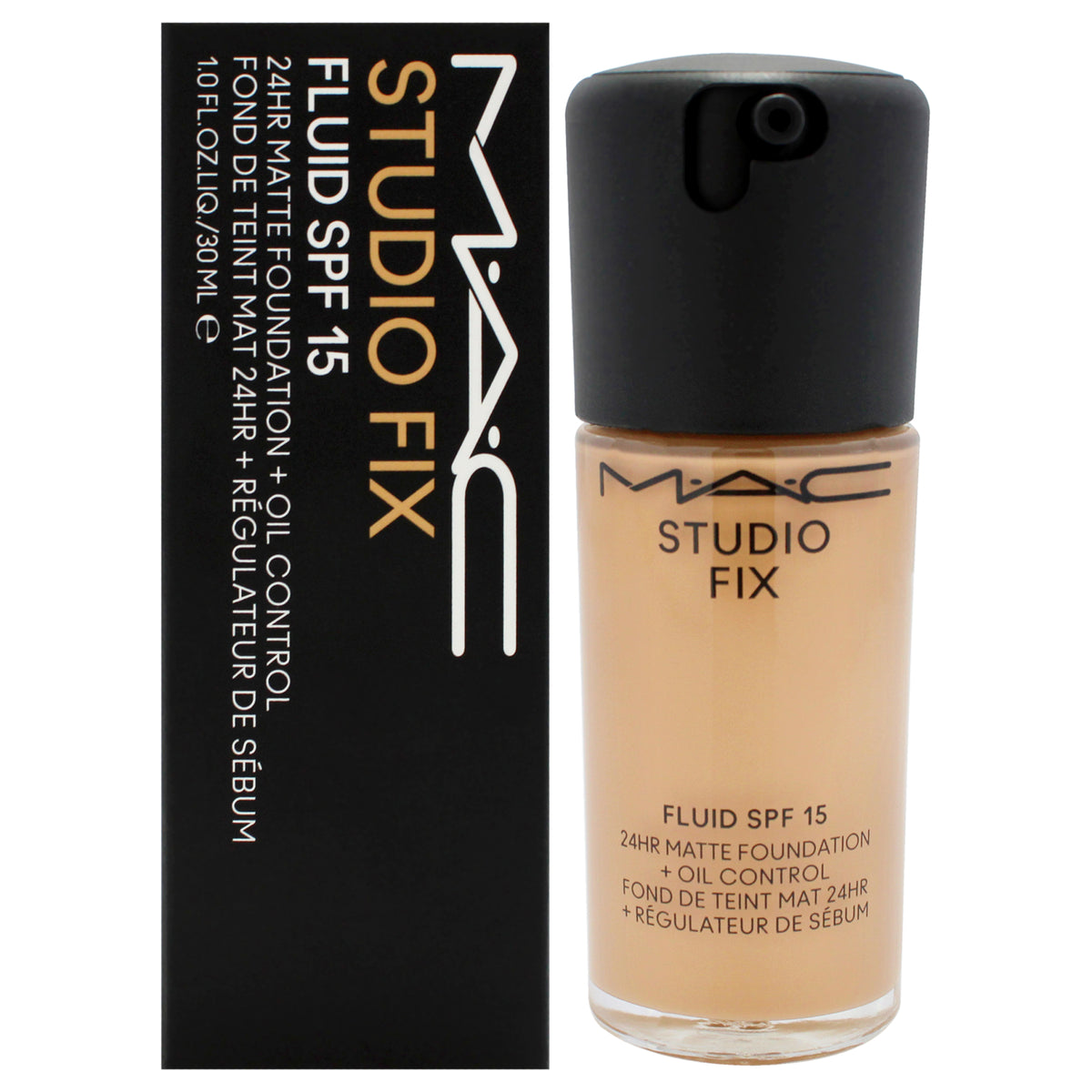 MAC Studio Fix Fluid SPF 15 24HR Matte Foundation Plus Oil Control NC40 Women's Foundation 1 FL OZ | 30 ML
