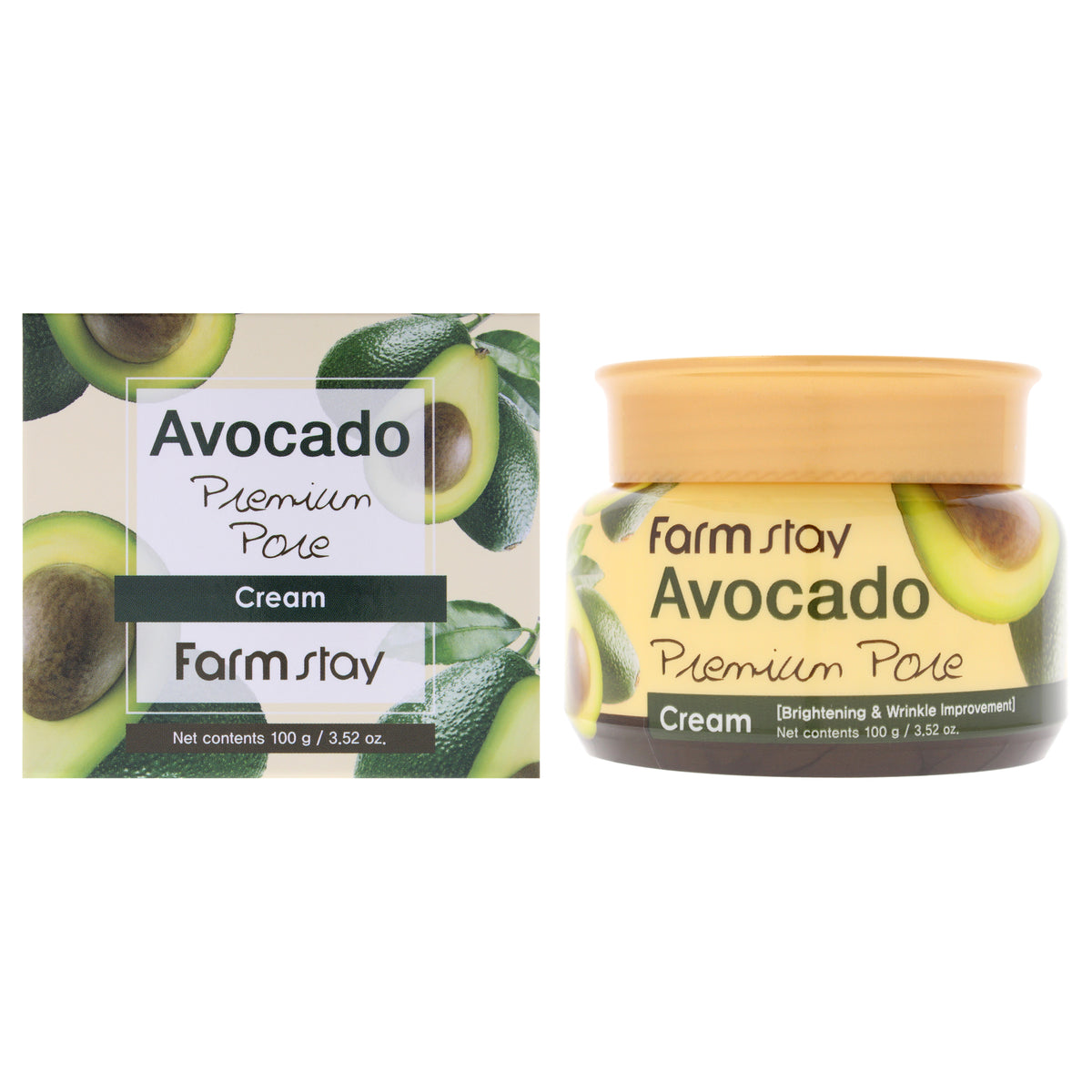 FarmStay Avocado Premiun Pore Cream Women's Face Creams & Moisturizers 3.5 OZ | 103 ML