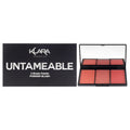 Klara 3 Shades Powder Blush Palette - Untameable Women's Makeup Palettes 0.35 OZ | 10 G